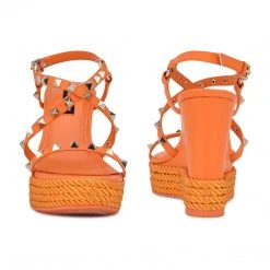 Nine West Harte Studded Espadrille Wedge Sandals