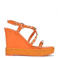 Nine West Harte Studded Espadrille Wedge Sandals