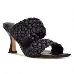 Nine West Hasnot Heeled Slide Sandals Weave Got You