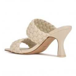 Nine West Hasnot Heeled Slide Sandals Weave Got You