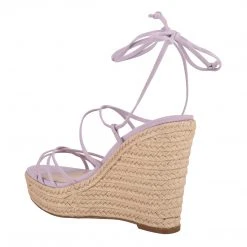 Nine West Havefun Ankle Wrap Espadrille Wedge Sandals Lace It Up
