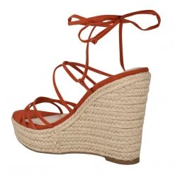Nine West Lace It Up Havefun Ankle Wrap Espadrille Wedge Sandals