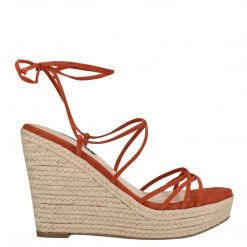 Nine West Lace It Up Havefun Ankle Wrap Espadrille Wedge Sandals