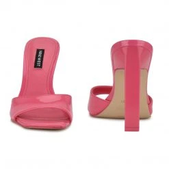 Nine West Haveit Heeled Slide Sandals Color Pop