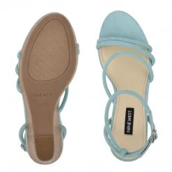 Nine West Lace It Up Havi Ankle Wrap Cork Wedge Sandals 11 Nine West Lace It Up Havi Ankle Wrap Cork Wedge Sandals