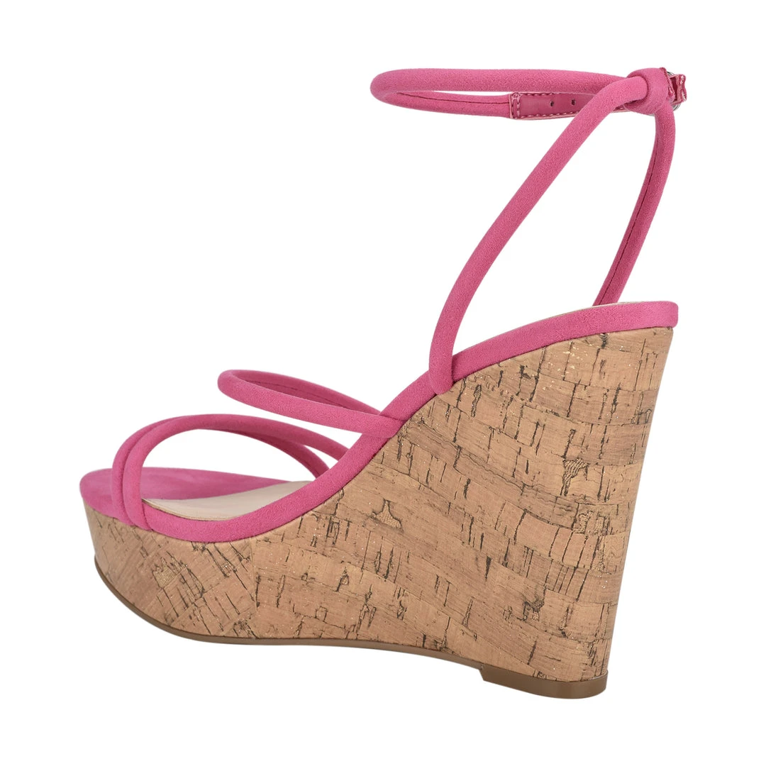 Nine West Lace It Up Havi Ankle Wrap Cork Wedge Sandals Nine West Lace It Up Havi Ankle Wrap Cork Wedge Sandals