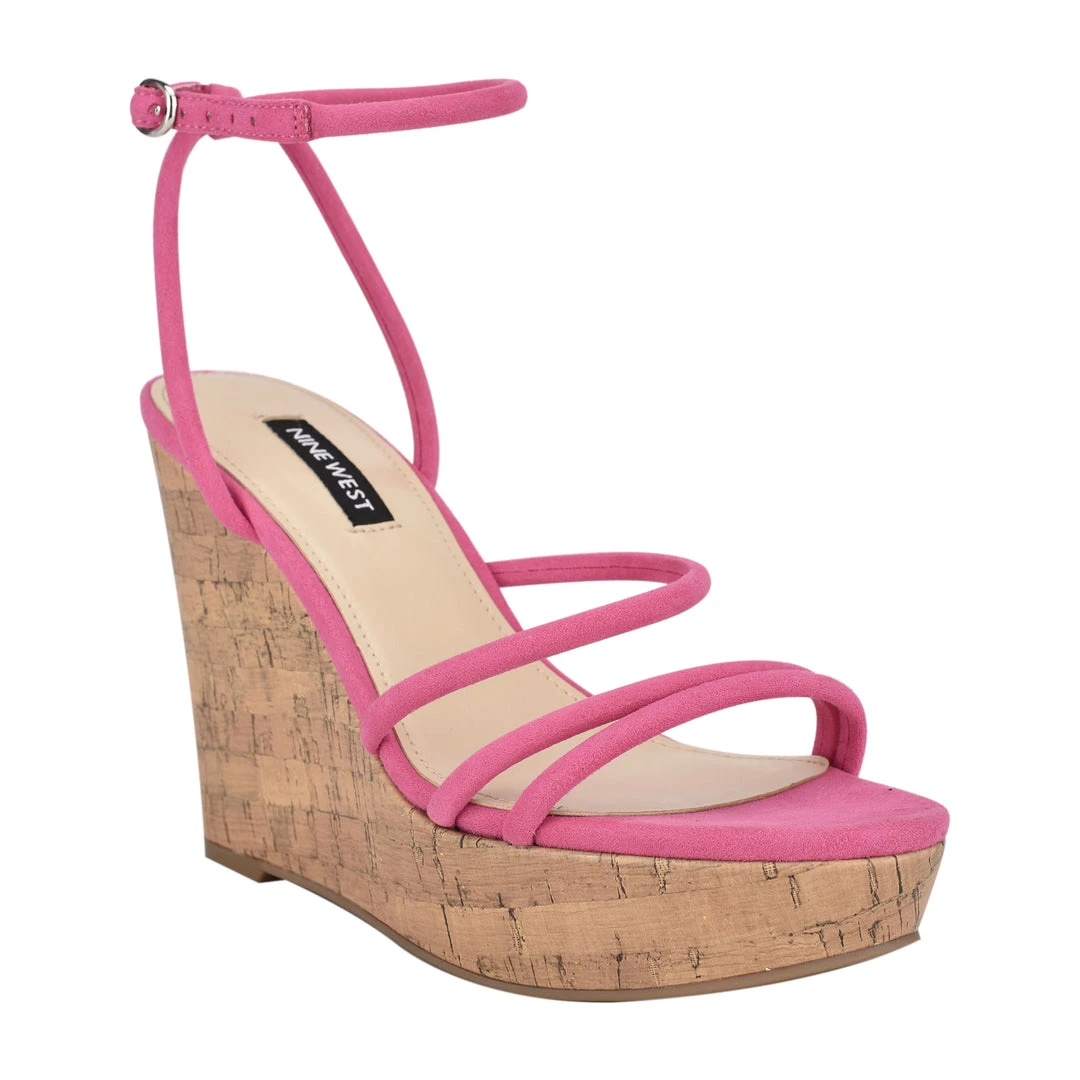 Nine West Lace It Up Havi Ankle Wrap Cork Wedge Sandals Nine West Lace It Up Havi Ankle Wrap Cork Wedge Sandals