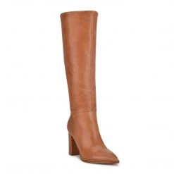 Nine West Hiya Wide Calf Heeled Boots Shoes