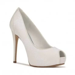 Nine West Hizzia Peep Toe Platform Pumps Bridal