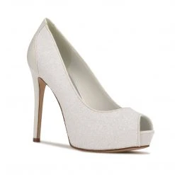 Nine West Hizzia Peep Toe Platform Pumps Bridal