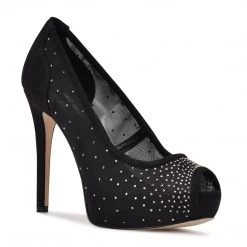 Nine West High Impact Platforms Hizzie Peep Toe Platform Pumps