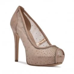 Nine West Hizzie Peep Toe Platform Pumps High Impact Platforms