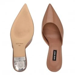 Nine West Hott Pointy Toe Mules In The Clear