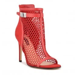 Nine West Ididit Mesh Peep Toe Booties Color Pop
