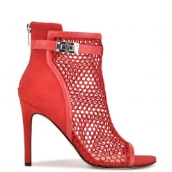Nine West Ididit Mesh Peep Toe Booties Color Pop