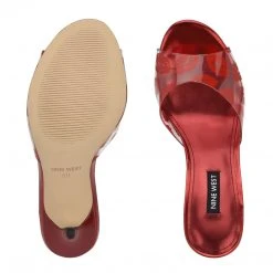 Nine West Ido Heeled Slide Sandals Color Pop