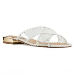 Nine West Ieni Flat Slide Sandals Mules & Slides