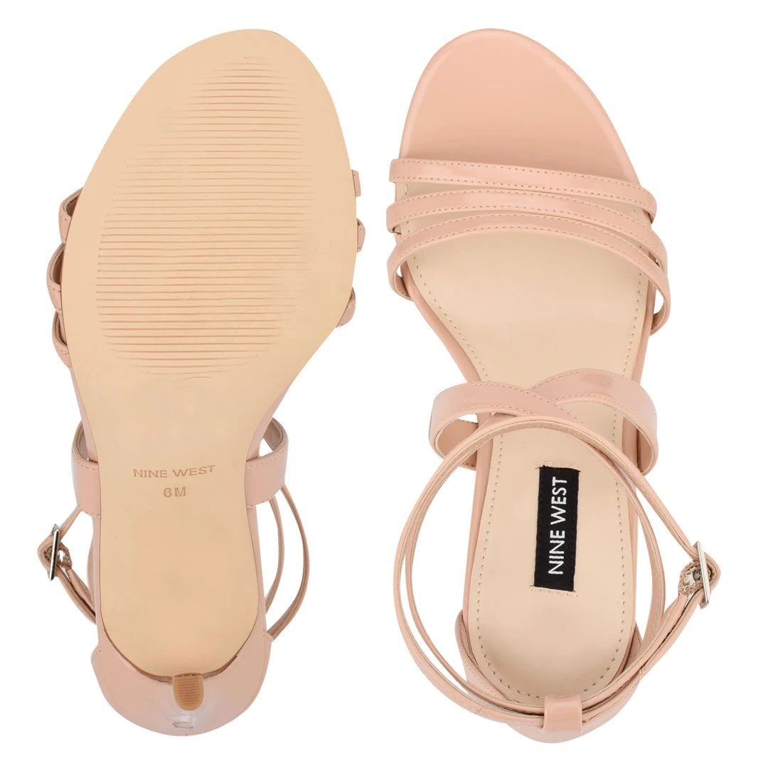 Nine West Heels Ilov Strappy Dress Sandals 7 Nine West Heels Ilov Strappy Dress Sandals