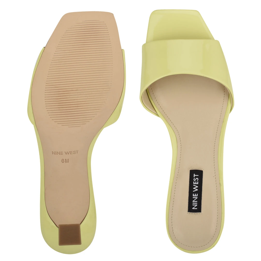 Nine West Color Pop Indra Heeled Slide Sandals 7 Nine West Color Pop Indra Heeled Slide Sandals