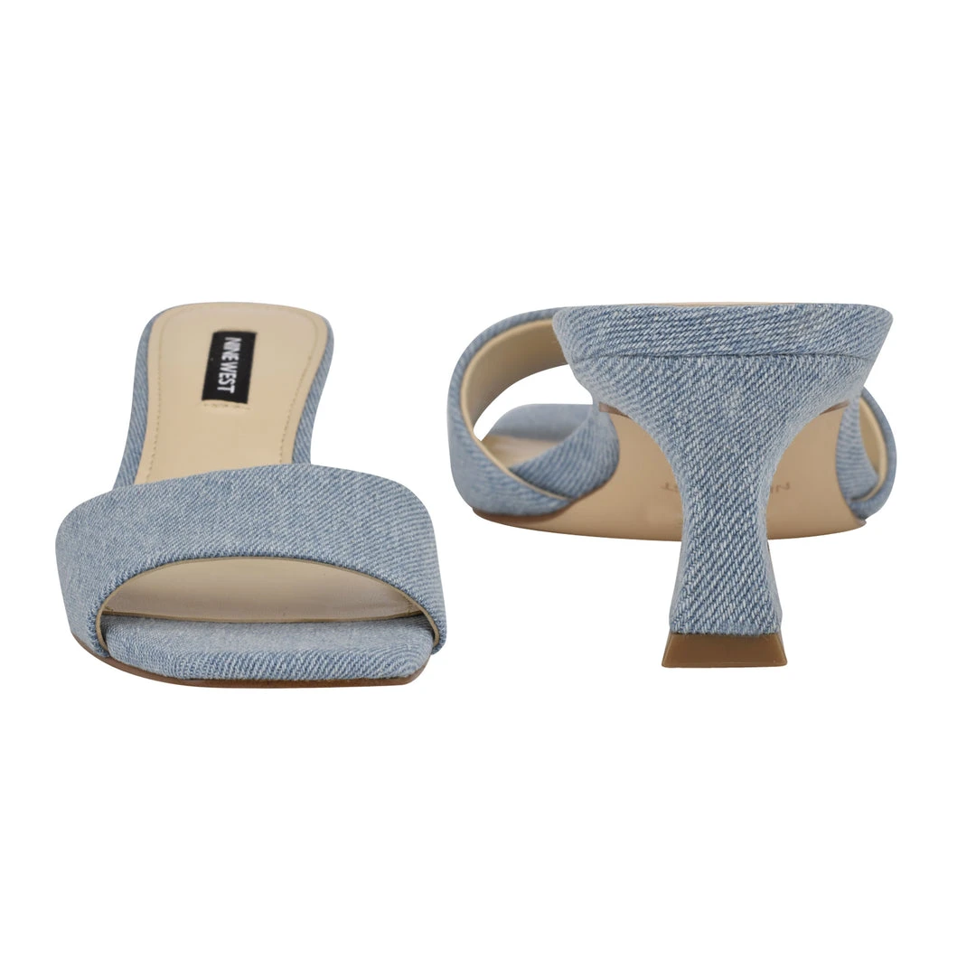 Nine West Indra Heeled Slide Sandals 6 Nine West Indra Heeled Slide Sandals