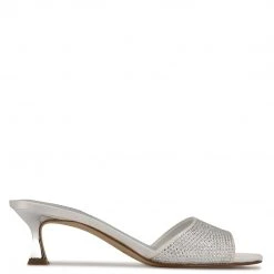 Nine West Indra Heeled Slide Sandals Bridal
