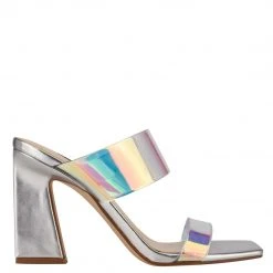 Nine West In The Clear Instaa Heeled Slide Sandals