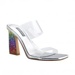 Nine West Color Pop Instaa Heeled Slide Sandals