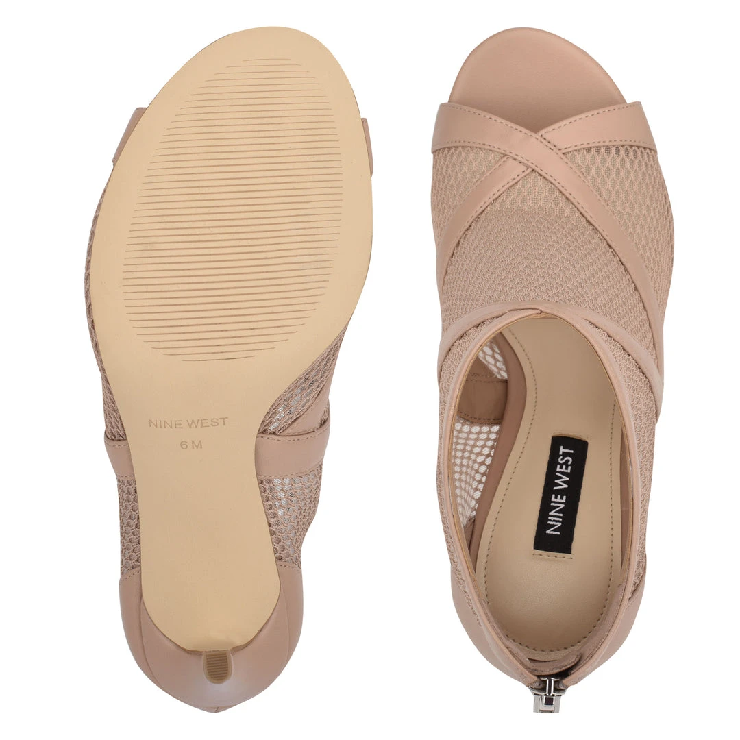 Nine West Boots & Booties Ira Mesh Peep Toe Booties 8 Nine West Boots & Booties Ira Mesh Peep Toe Booties