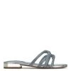Nine West Iria Dress Slide Sandals Metallic Mindset