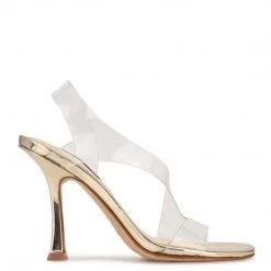 Nine West Irise Dress Sandals In The Clear