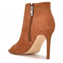 Nine West Izip Peep Toe Booties 9 Nine West Izip Peep Toe Booties