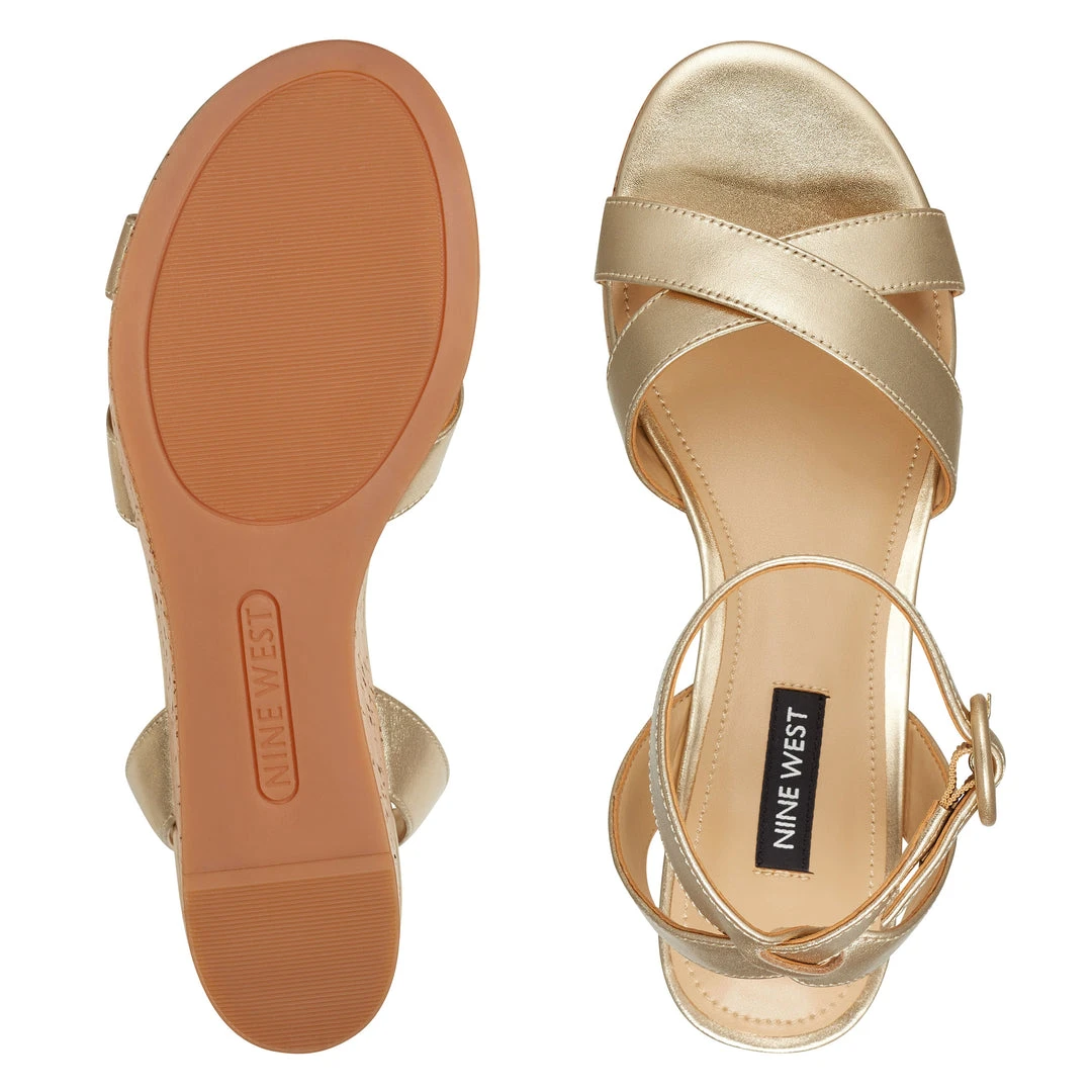 Nine West Weave Got You Janessa Ankle Strap Wedges 8 Nine West Weave Got You Janessa Ankle Strap Wedges