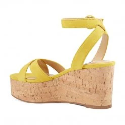 Nine West Janessa Ankle Strap Wedges Weave Got You
