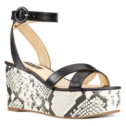 Nine West Janessa Ankle Strap Wedges Weave Got You