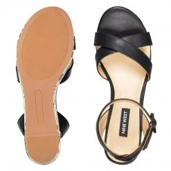 Nine West Janessa Ankle Strap Wedges Weave Got You