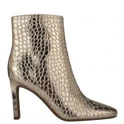 Nine West Jozy Heeled Booties Metallic Mindset