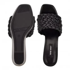 Nine West Kat Platform Slide Sandals Weave Got You