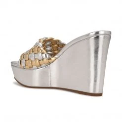 Nine West Kat Platform Slide Sandals
