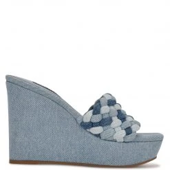 Nine West Kat Platform Slide Sandals