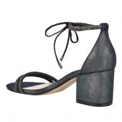 Nine West Metallic Mindset Keiko Ankle Tie Dress Sandals