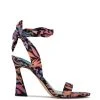 Nine West Kelsie Ankle Wrap Heeled Sandals Lace It Up