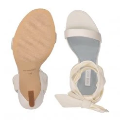 Nine West Kelsie Ankle Wrap Heeled Sandals Bridal 6 Nine West Kelsie Ankle Wrap Heeled Sandals Bridal