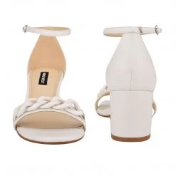 Nine West Heels Kimba Ankle Strap Block Heel Sandals 5 Nine West Heels Kimba Ankle Strap Block Heel Sandals