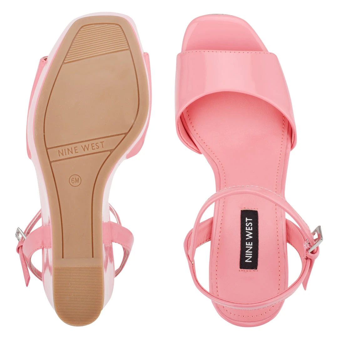 Nine West Kinda Platform Ankle Strap Sandals 7 Nine West Kinda Platform Ankle Strap Sandals