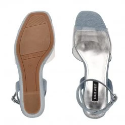 Nine West Weave Got You Klear Platform Ankle Strap Sandals