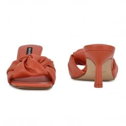 Nine West Weave Got You Knot Heeled Slide Sandals