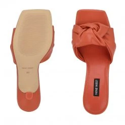 Nine West Weave Got You Knot Heeled Slide Sandals