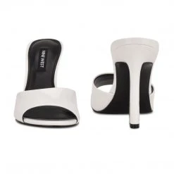 Nine West Kool Heeled Slide Sandals Heel Appeal