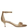 Nine West Leisa Ankle Strap Sandals Metallic Mindset