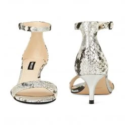 Nine West Leisa Ankle Strap Sandals Metallic Mindset